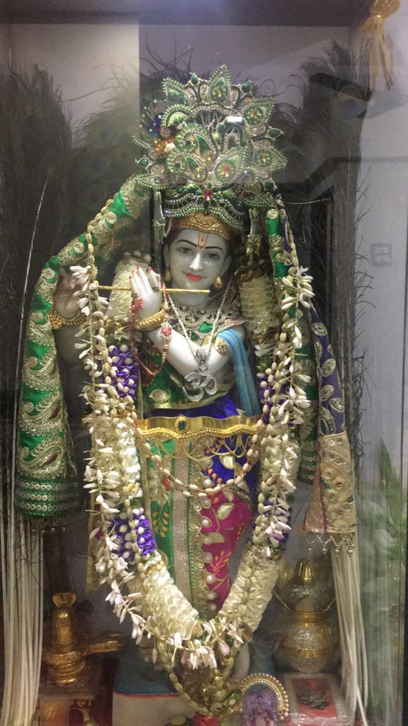 Krishna Idol pranpratisthapana by P. P. Leelatai Karve @ Shri Prakash Gadgil's home